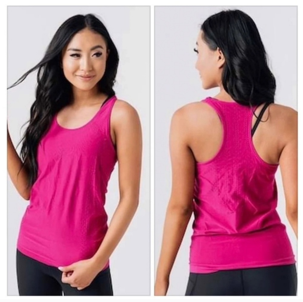 Zyia Fuchsia Seamless Tank Large New - Picture 2 of 11